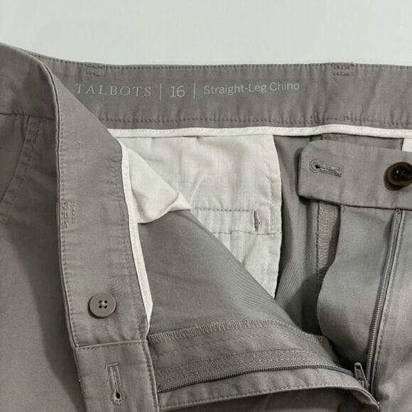 NWT Talbots Straight Leg Gray Chino Pants Women's‎ Plus Size 16 - Picture 5 of 9